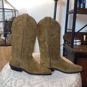 Vittorio Ricco Tan Leather Suede Boots